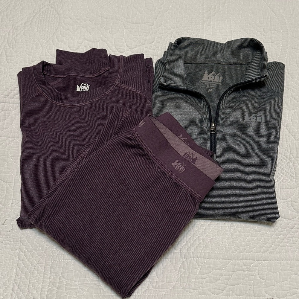 Kids Medium (10-12) REI long underwear bundle